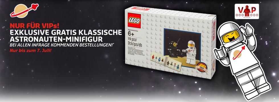 Retro LEGO: limitierte klassische Astronauten-Minifigur