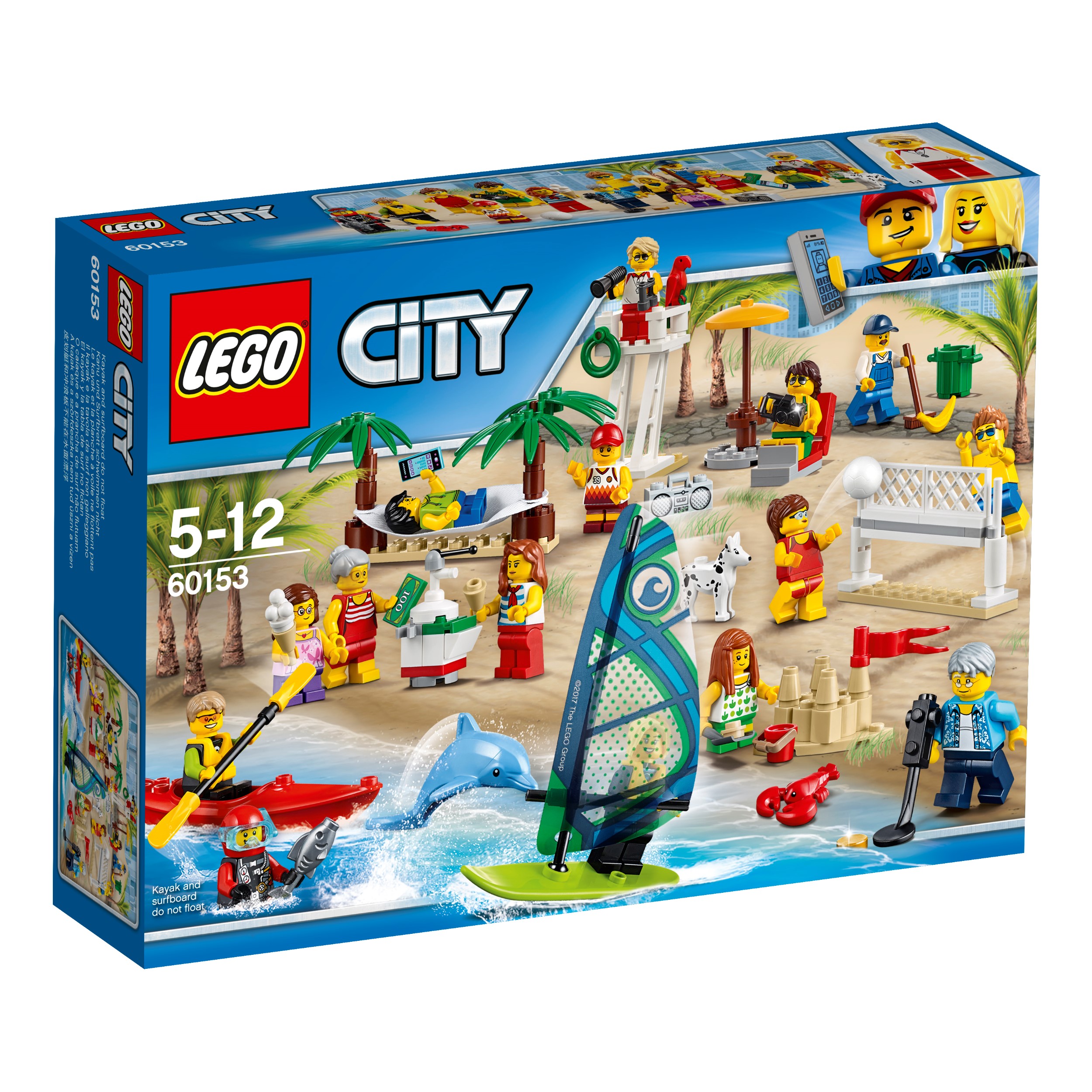 Наборы сити. Лего Сити 60153. LEGO City 60153. Лего Сити пляж 60153. Лего 60153.