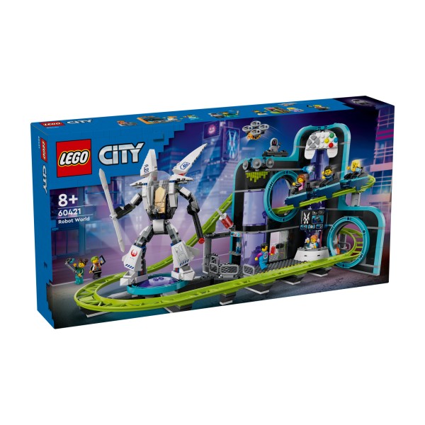 LEGO® City 60421 Achterbahn mit Roboter-Mech